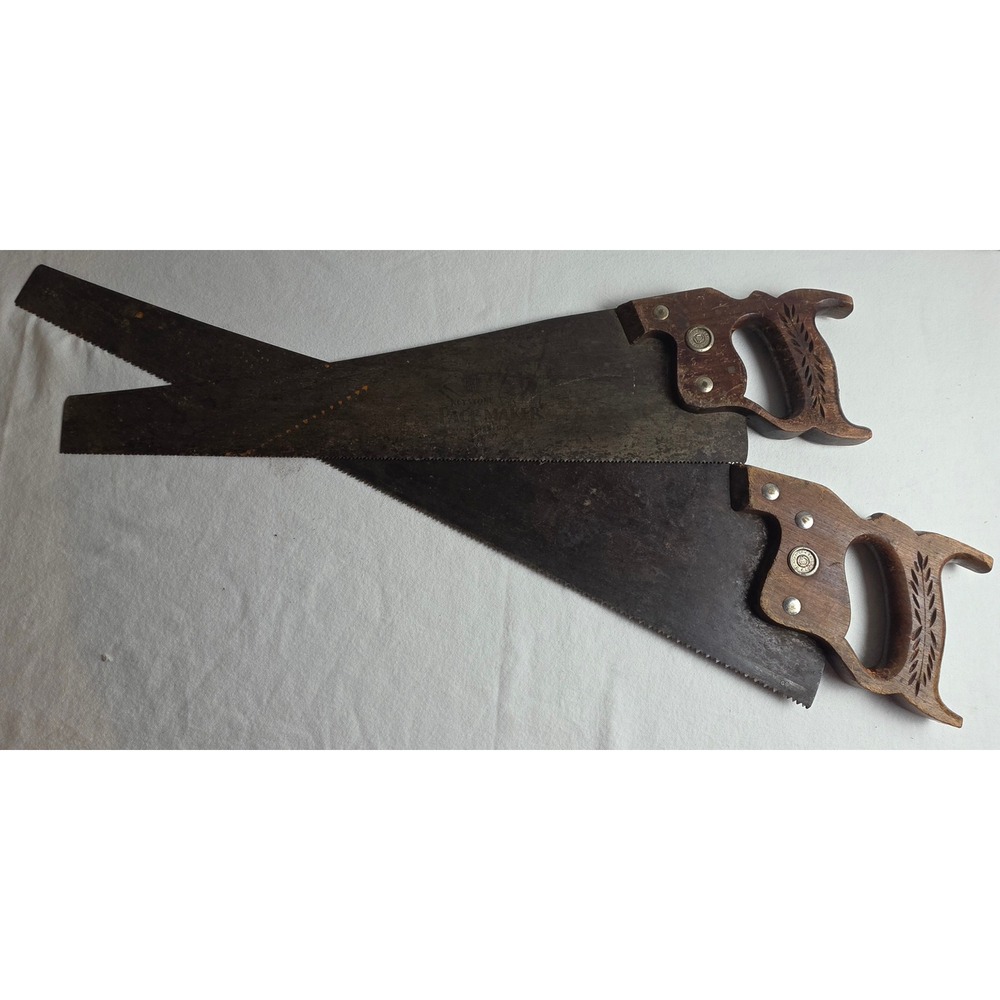 Vintage 40s Disston Keystone Pace Maker & Warranted Superior Hand Saw Set
